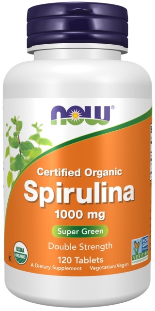 NOW Foods - Spirulina 1000 mg - 120 tabletek