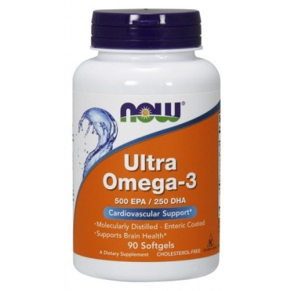 NOW - Ultra Omega-3 500 EPA / 250 DHA - 90 kapsułek