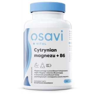 Osavi -Cytrynian Magnezu + B6 375mg + 4.2mg - 90 kapsułek