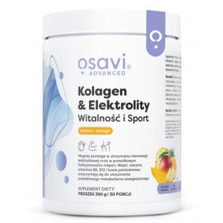 Osavi - Kolagen Elektrolity Witalność i Sport Owoce Leśne - 390 grams