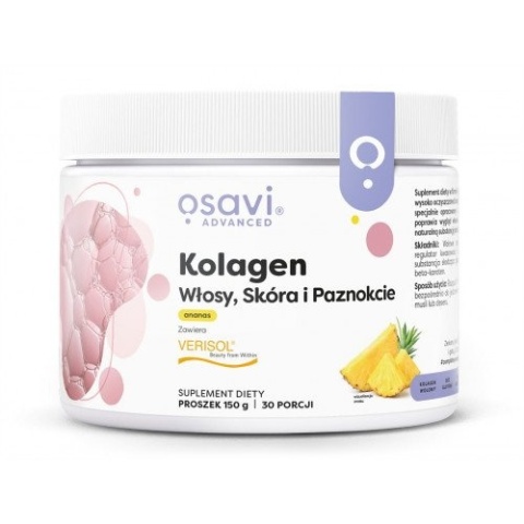 Osavi - Kolagen (Włosy, Skóra i Paznokcie) - Ananas - 150 grams