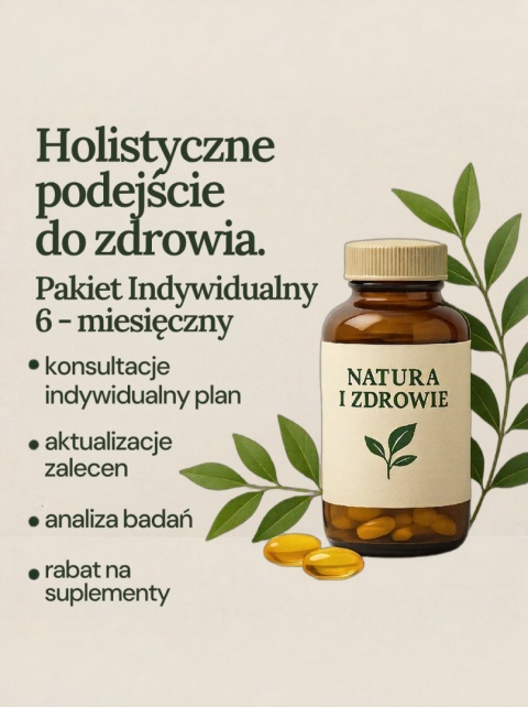 Pakiet Indywidualny 6 miesięczny — Holistyczna opieka zdrowotna dla jednej osoby