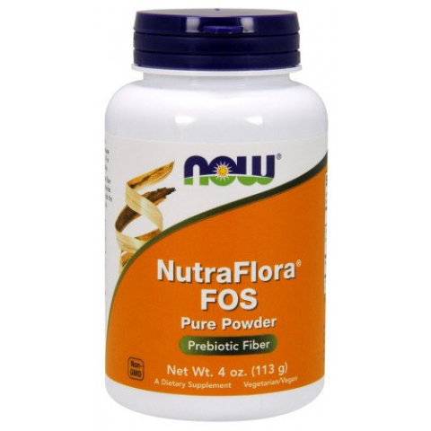 NOW Foods - NutraFlora FOS, Pure Powder - 113 grams NOW Foods - NutraFlora FOS, Pure Powder - 113 grams
