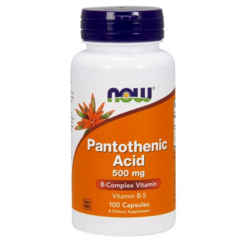 NOW Foods - Pantothenic Acid - 500mg - 100 caps NOW Foods - Pantothenic Acid - 500mg - 100 caps