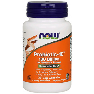 NOW Foods - Probiotic-10 - 100 Billion - 30 vcaps