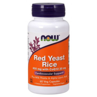 NOW Foods - Red Yeast Rice with CoQ10 - 600mg - 60 vcaps