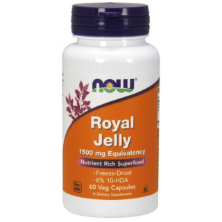 NOW Foods - Royal Jelly - 1500mg Equivalency - 60 vcaps