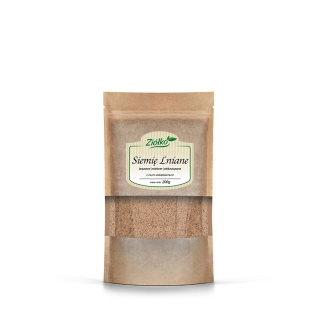 Ziółko - Siemię lniane brązowe mielone odtłuszczone - 200 g