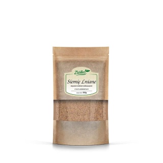 Ziółko - Siemię lniane brązowe mielone odtłuszczone - 500 g