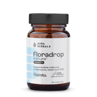 AURA HERBALS Floradrop immune Probiotyk 20 kapsułek