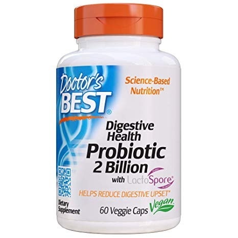 DOCTOR'S BEST Digestive Health Probiotic with LactoSpore - Probiotyk 2 miliardy CFU 60 kapsułek