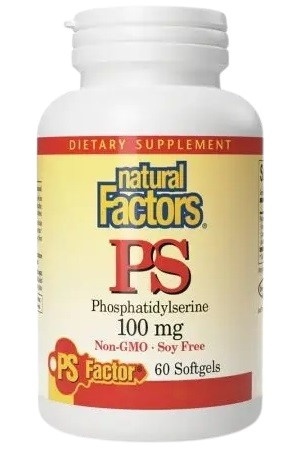 NATURAL FACTORS PS Phosphatidylserine - Fosfatydyloseryna 60 kapsułek