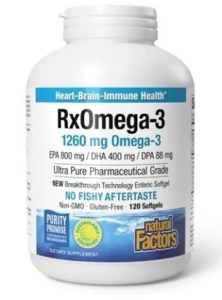 NATURAL FACTORS RxOmega-3 120 kapsułek
