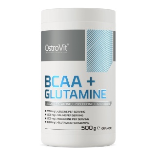 OstroVit BCAA + Glutamina Smak Pomarańczowy 500 gramów