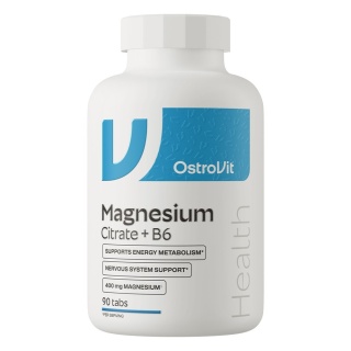 OstroVit Cytrynian Magnezu 400 mg i Witamina B6 90 tabletek