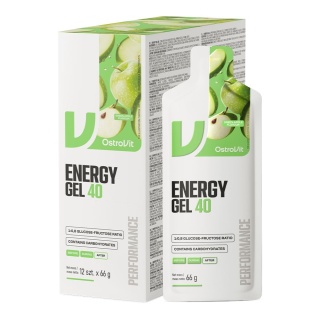 OstroVit Energy Gel 40 Zielone Jabłko 12 x 66 g
