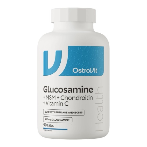 OstroVit Glukozamina + MSM + Chondroityna + Witamina C 90 tabletek