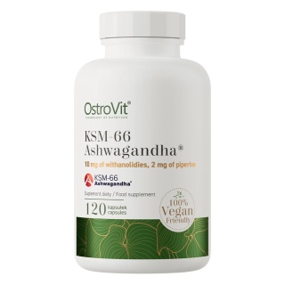 OstroVit KSM-66 Ashwagandha VEGE 120 kapsułek