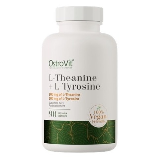 OstroVit L-Teanina i L-Tyrozyna Vege 90 kapsułek