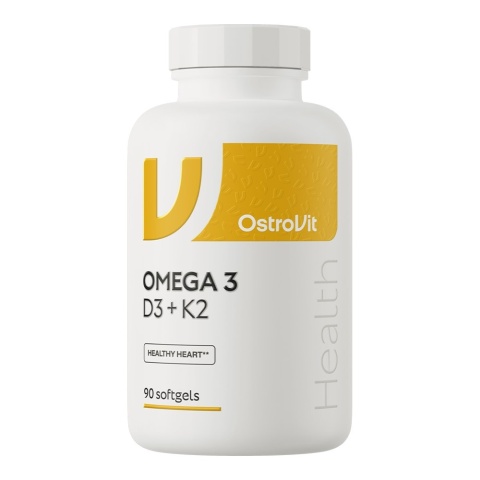 OstroVit Omega 3 D3+K2 90 kapsułek