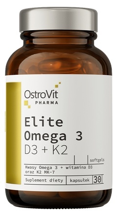 OstroVit Pharma Elite Omega 3 D3 + K2 30 kapsułek