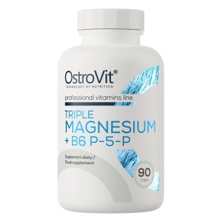 OstroVit Triple Magnesium + B6 P-5-P 90 kapsułek
