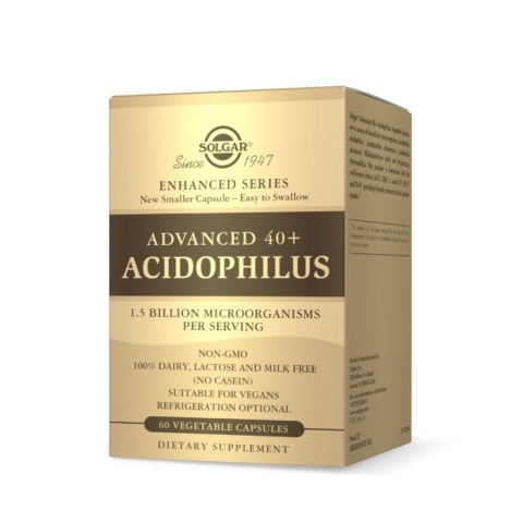 SOLGAR Advanced 40+ Acidophilus Jelitowa flora bakteryjna 60 kapsułek