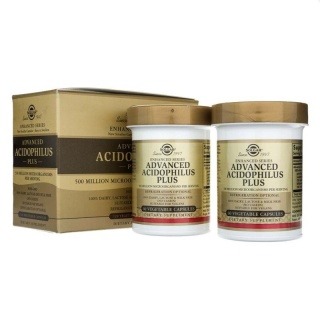 SOLGAR Advanced Acidophilus Plus - Jelitowa flora bakteryjna 120 kapsułek