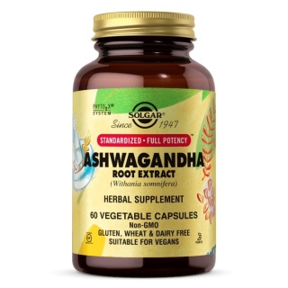 SOLGAR Ashwagandha Root Extract - Ashwagandha ekstrakt z korzenia 60 kapsułek