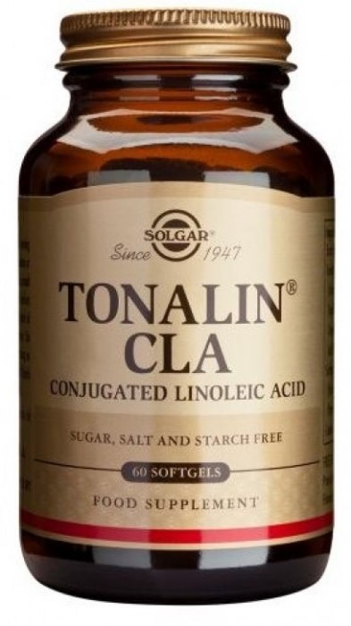 SOLGAR CLA - Tonalin 1300 mg Sprzężony Kwas Linolowy z oleju z Nasion Krokosza 60 kapsułek