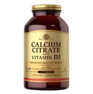 SOLGAR Calcium Citrate with Vitamin D3 120 tabletek