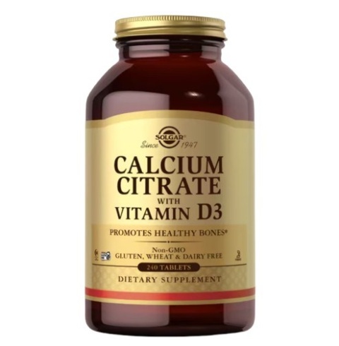 SOLGAR Calcium Citrate with Vitamin D3 240 tabletek