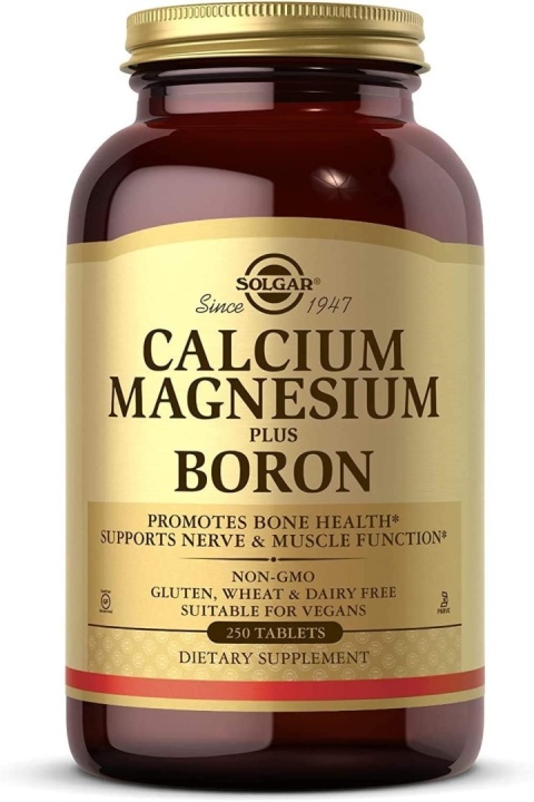 SOLGAR Calcium Magnesium plus Boron - Wapń, Magnez Plus Bor 250 tabletek