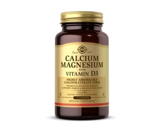 SOLGAR Calcium Magnesium with Vitamin D3 - Wapń, Magnez z witaminą D3 150 tabletek