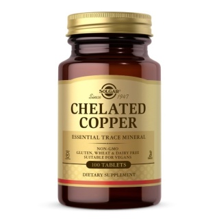 SOLGAR Chelated Copper Miedź Chelat 100 tabletek