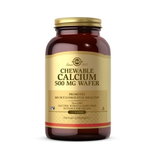 SOLGAR Chewable Calcium 500 mg Wafer 120 sztuk