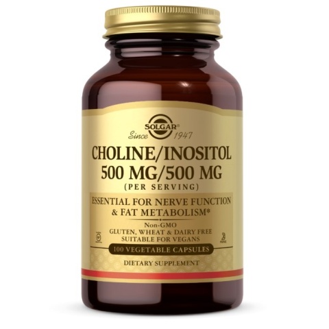 SOLGAR Cholina / Inozytol 100 kapsułek