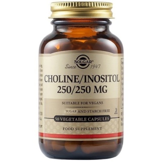 SOLGAR Cholina/Inozytol 250 mg 50 kapsułek