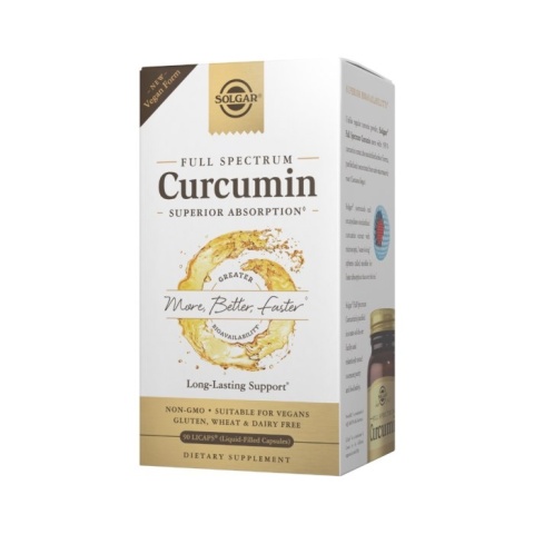 SOLGAR Curcumin Full Spectrum Vegan Form 90 kapsułek