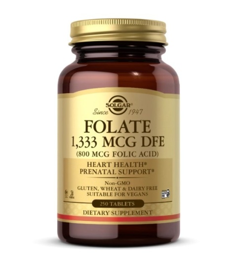 SOLGAR Folate 1333 mcg DFE 250 tabletek