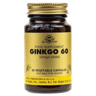 SOLGAR Ginkgo 60 - Ginkgo Biloba 60 kapsułek