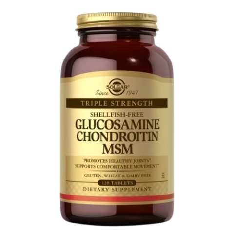 SOLGAR Glucosamine, Chondroitin, MSM 120 tabletek