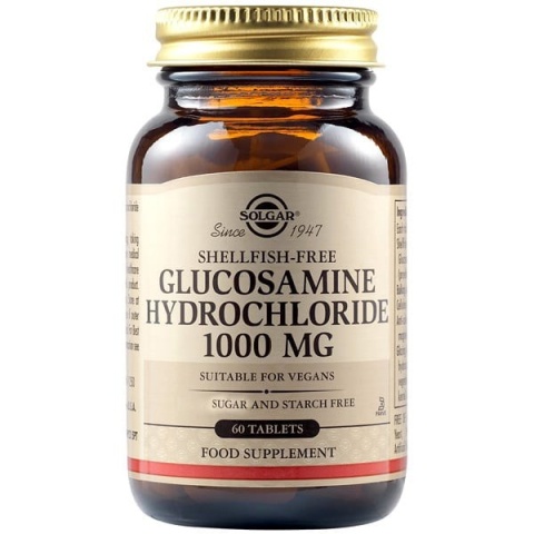 SOLGAR Glucosamine Hydrochloride 1000 mg - Chlorowodorek glukozaminy 60 tabletek