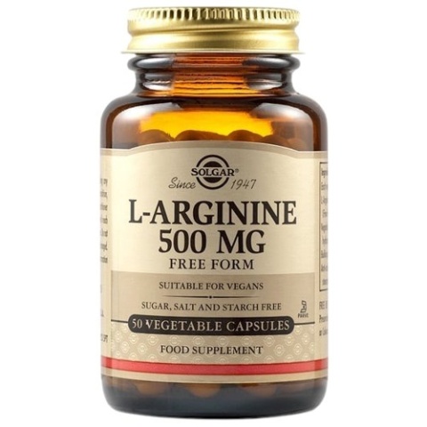 SOLGAR L-Arginina 500 mg 50 kapsułek