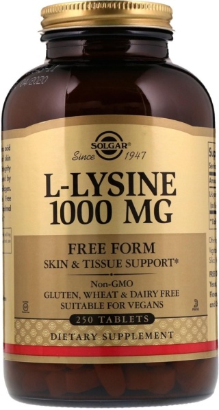 SOLGAR L-Lizyna 1000 mg 250 tabletek