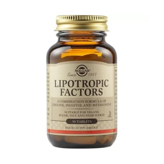 SOLGAR Lipotropic Factors - Czynniki lipotropowe 50 tabletek