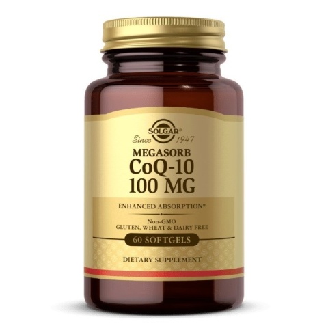 SOLGAR Megasorb CoQ-10 100 mg - Koenzym Q10 - Kaneka 100 mg 60 kapsułek