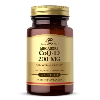 SOLGAR Megasorb CoQ-10 200 mg Koenzym Q10 Kaneka 200 mg 30 kapsułek