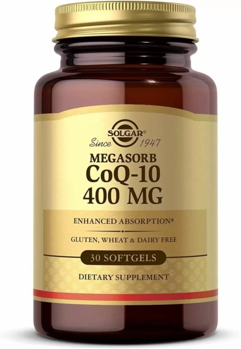 SOLGAR Megasorb CoQ-10 400 mg - Koenzym Q10 400 mg 30 kapsułek