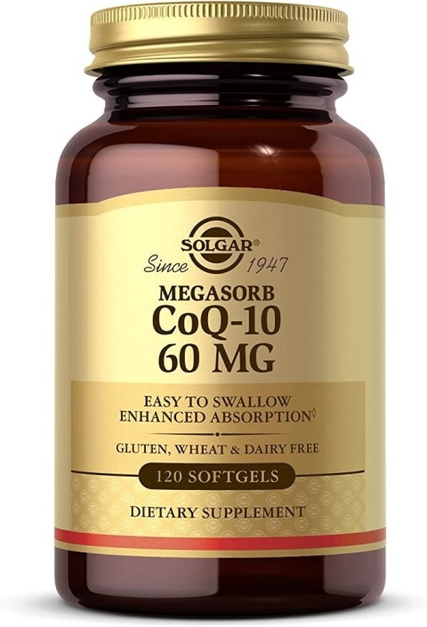 SOLGAR Megasorb Koenzym Q10 60 mg 120 kapsułek